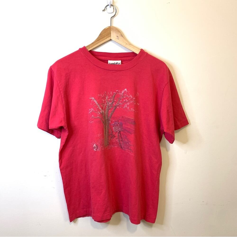 Vintage Northern Reflections Pink Cottagecore 90s Single Stitch T-Shirt Medium